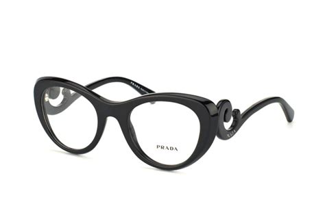 prada pr-06qv zwart 1ab1o1 bril jb320030199|Prada PR06QV Eyeglasses.